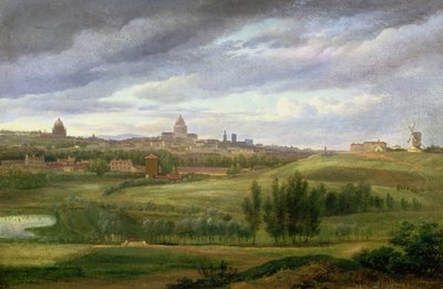 Blick auf Paris von Butte aux Cailles, Gentilly von Jean Baptiste Gabriel Langlace